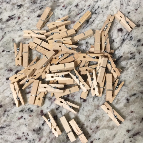 Boutique Other - Lot Vintage Farmhouse Style Mini Clothespin Clips